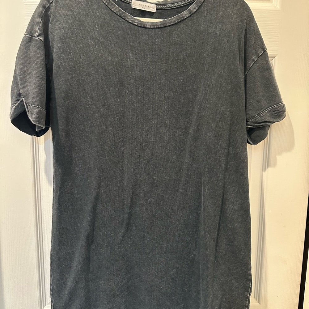 Woman’s Elode black faded tshirt dress. Size M